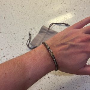 DAVID YURMAN Buckle Bracelet in Sterling Silver with 18K Yellow Gold